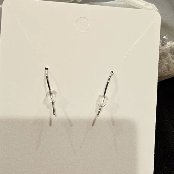 💥4 for $25💥 Dandelion Silvertone Earrings - Picture 6 of 7